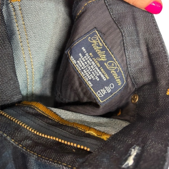 Fidelity Men’s Straight Leg Houston Tao Blue d3035 Jeans Size 32 - Picture 5 of 14